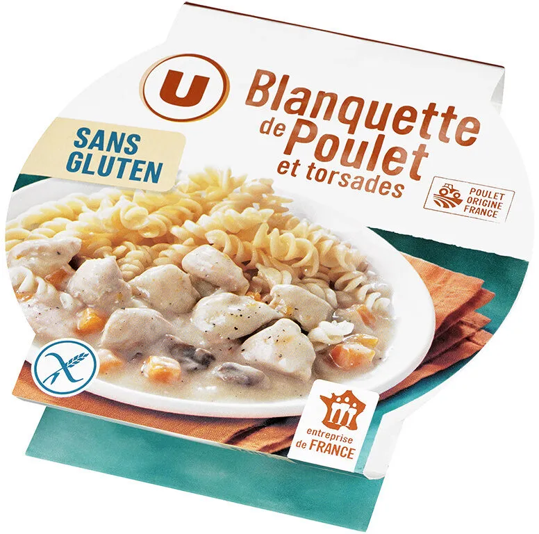 Blanquette de poulet et pâtes sans gluten