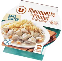 Blanquette de poulet et pâtes sans gluten