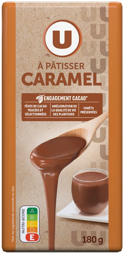 Chocolat au lait à patisser caramel Tablette de 180g