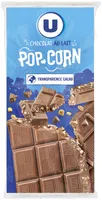 Chocolat au lait au pop corn