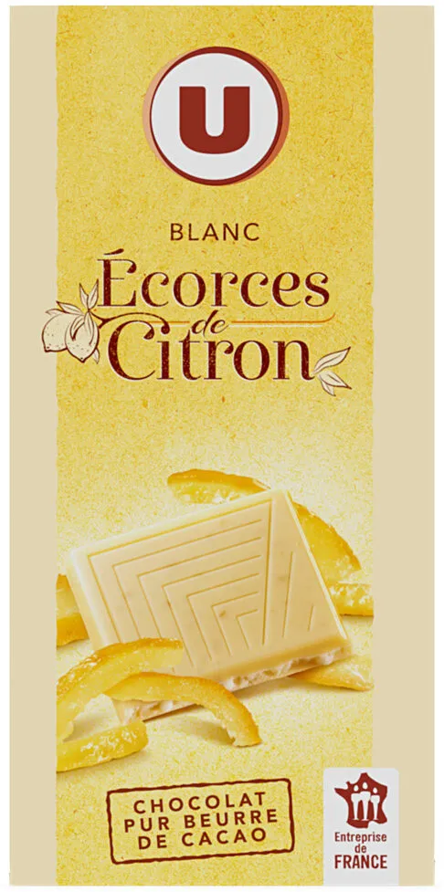 Blanc écorces de citron