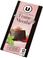 Chocolat noir fraise et menthe