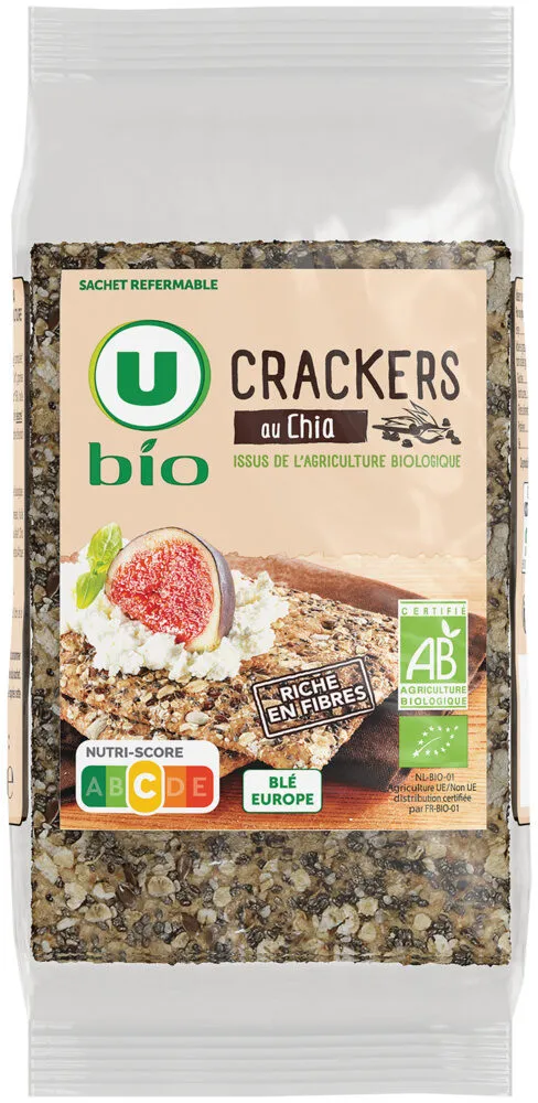 Crackers au chia paquet de 200g