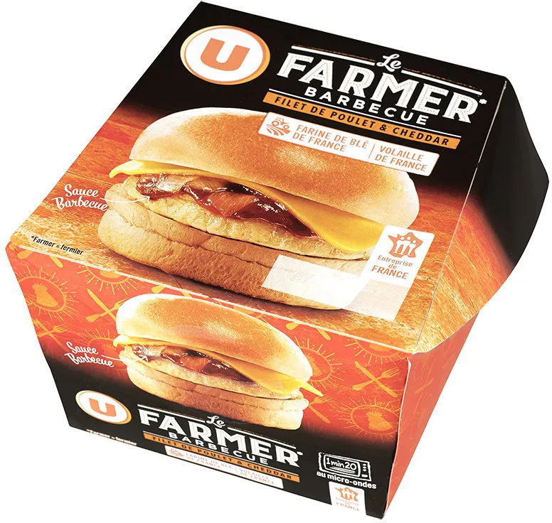 Burger le Farmer filet de poulet sauce barbecue