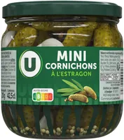 Cornichons mini à l'estragon, bocal de 42cl - 210g