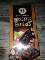 Chocolat noir noisettes entieres