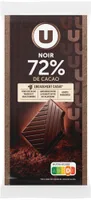 Chocolat noir dégustation 72% cacao tablette, 2x100g