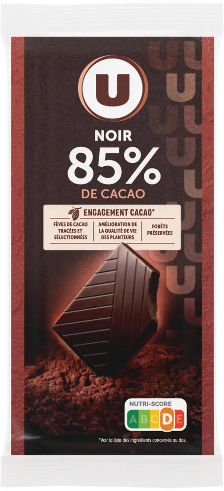 Chocolat noir dégustation 85% tablette 2x100g