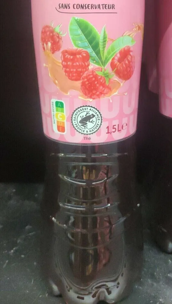 Boisson thé glacé saveur framboise 1,5l pet
