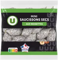Mini Saucissons secs aux noisettes Pur Porc - 130g