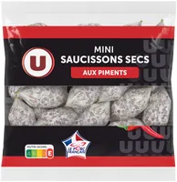 Mini Saucissons secs aux piments Pur Porc - 130g
