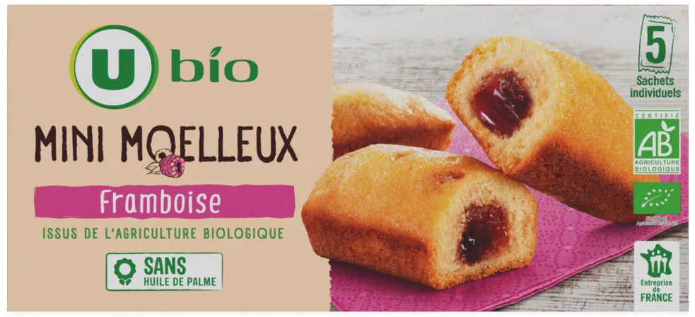 Mini moelleux à la framboise