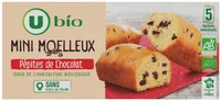 Gâteaux Mini moelleux bio aux pépites de chocolat 5 unités de 28g - 140g