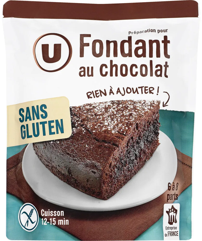 Fondant chocolat sans gluten doypack de 500g