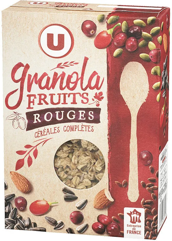 Muesli granola fruits rouges