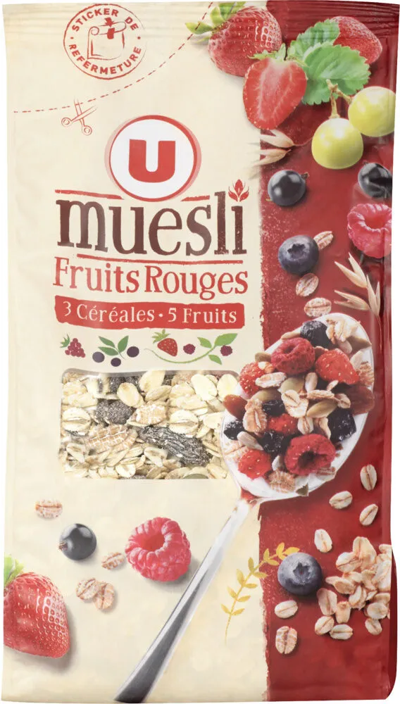 Muesli floconneux aux fruits rouges
