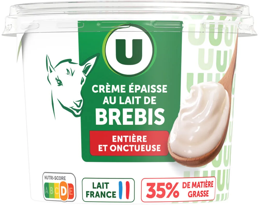 Crème fraîche épaisse de brebis 35% de MG, 20cl