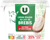 Crème fraîche épaisse de brebis 35% de MG, 20cl