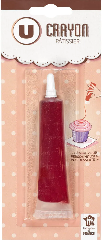 Crayon pâtissier rouge paquet de 23g