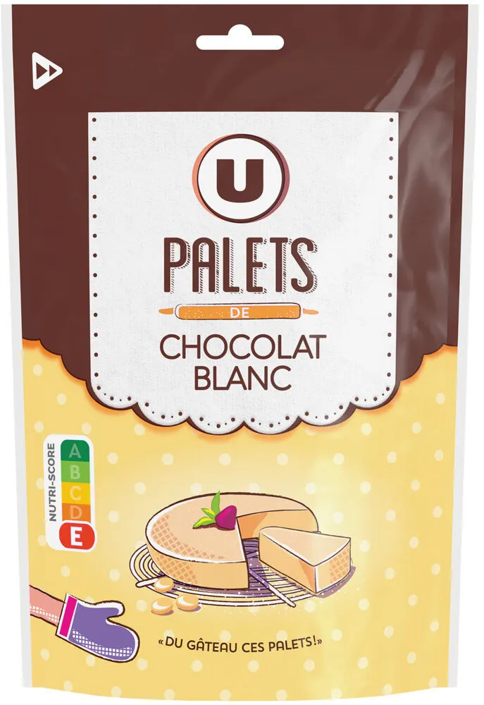 Palets chocolat blanc sachet de 200g