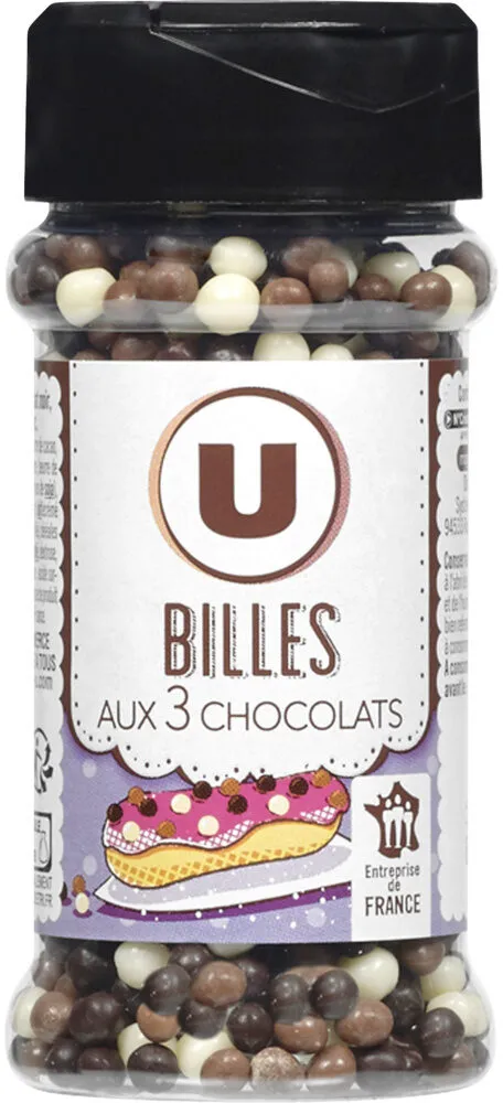 Billes aux 3 chocolats boîte de 50g