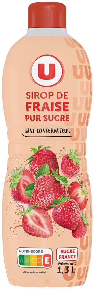Sirop à la fraise bidon de 1,3l
