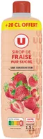 Sirop à la fraise bidon 1,3litre dont 20cl offert