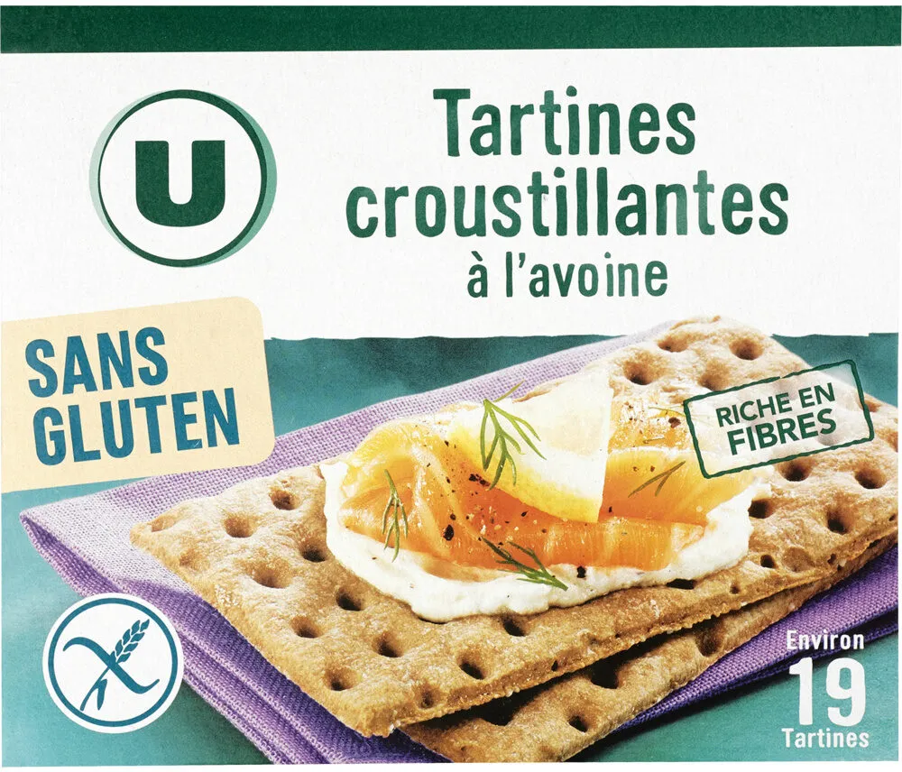 Tartines croustillantes à l'avoine sans gluten 230g