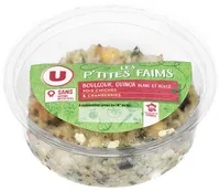 Boulgour quinoa rouge et blanc, pois chiches et cranberries
