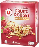 Barre de céréales fruits rouges