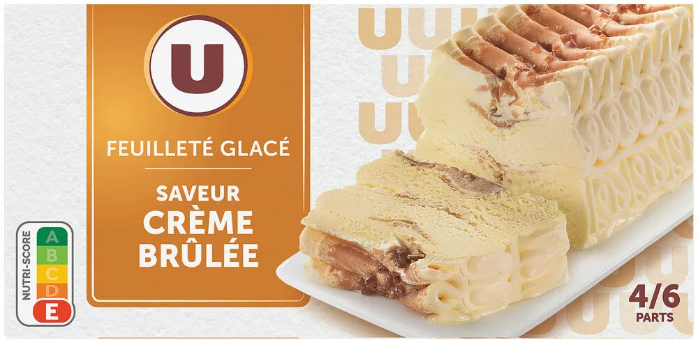 Feuilleté glacé parfum crème brulée 350g