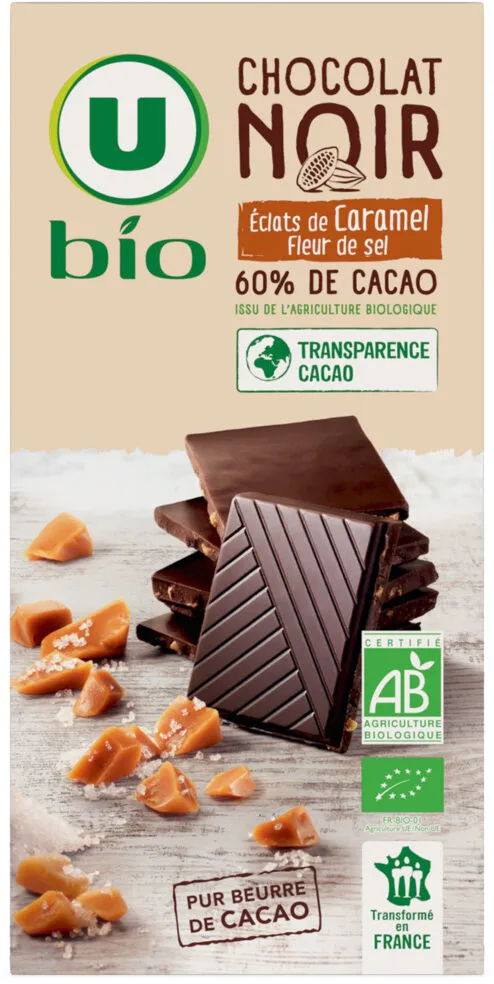 Chocolat noir caramel pointe de sel - Tablette 100g