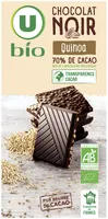 Chocolat noir 70% de cacao quinoa - Tablette 100g