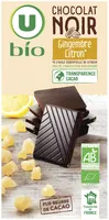 Chocolat noir au citron et gingembre - Tablette 100g