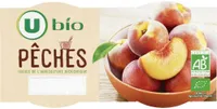 Pêches au sirop bio