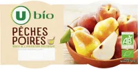 Pêches poires au sirop bio