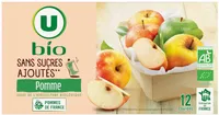 Purée pomme sans sucres ajoutés 12 gourdes de 90g