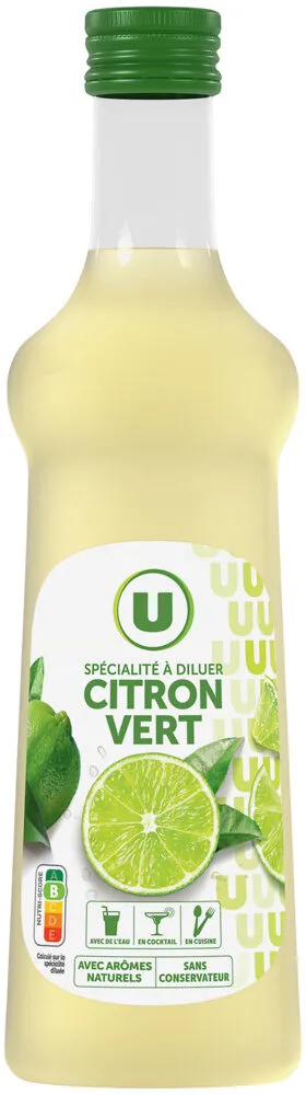 Spécialité à diluer au jus de citron vert à base de concentré avec pulpe 70cl