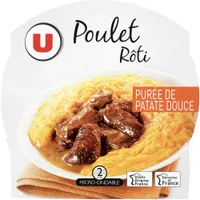 Poulet rôti avec purée de patate douce