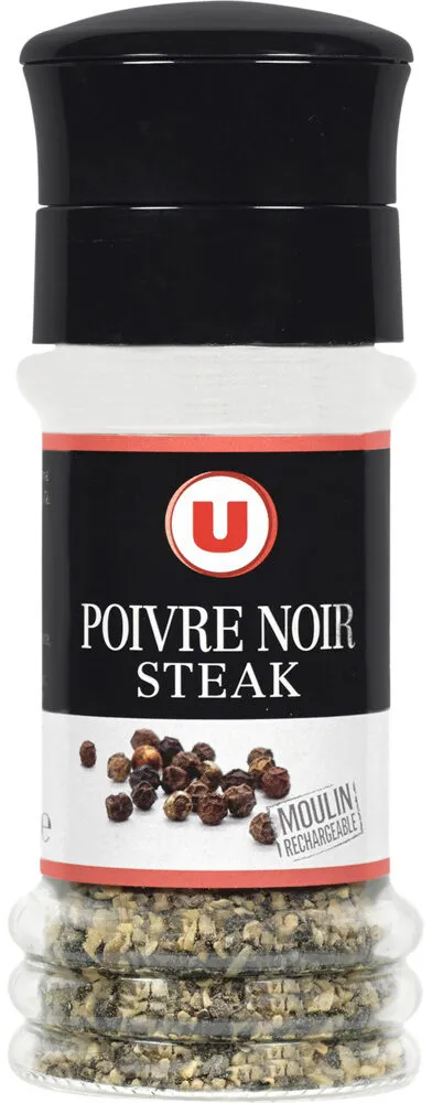 Moulin de poivre steack noir rechargeable 41g