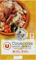 Couscous poulet merguez semoule aux raisins secs