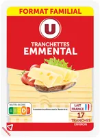 Emmental pasteurisé 30%MG, tranchettes, 350g