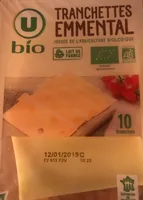 Fromage à pâte pressée cuite emmental - 10 tranches, 200g