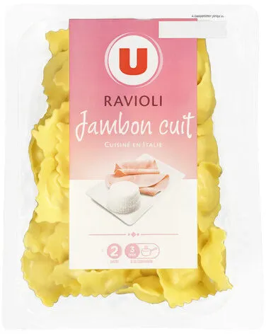 Raviolis au jambon cuit