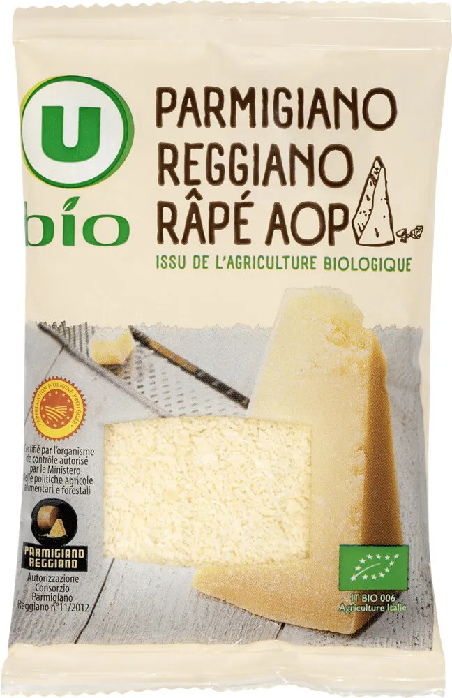 Parmigiano reggiano râpé AOP lait cru 30% de MG