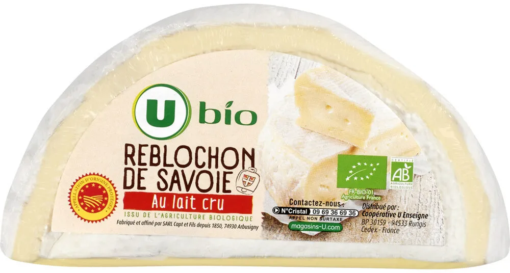 Demi reblochon de Savoie AOP lait cru, 27% de MG, 240g