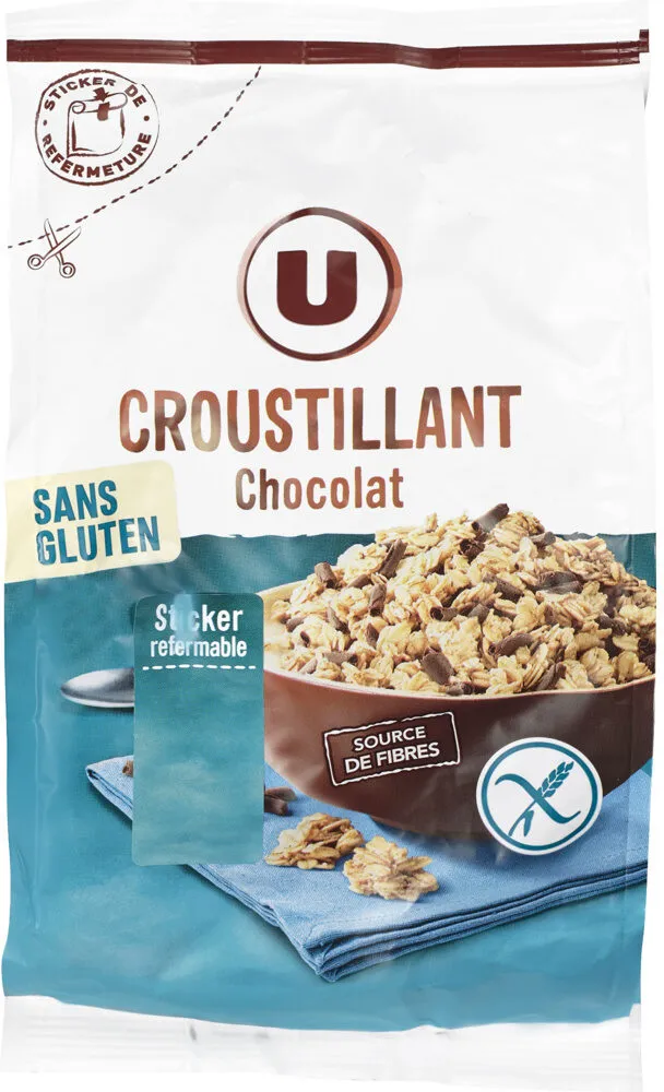 Croustillant au chocolat sans gluten