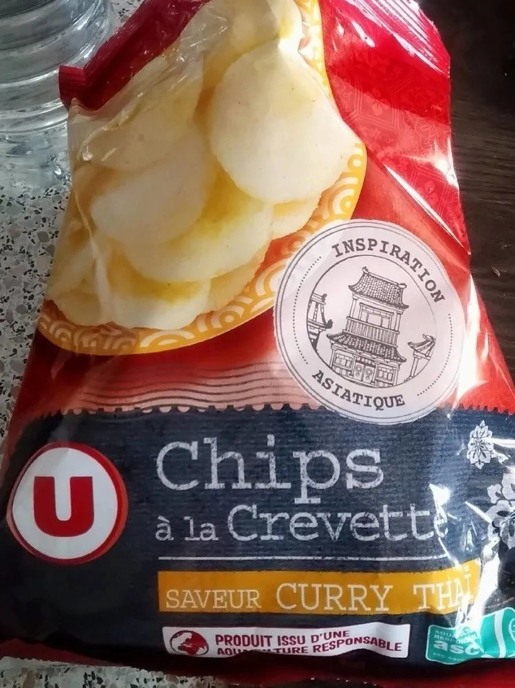 Chips crevette au curry thaï