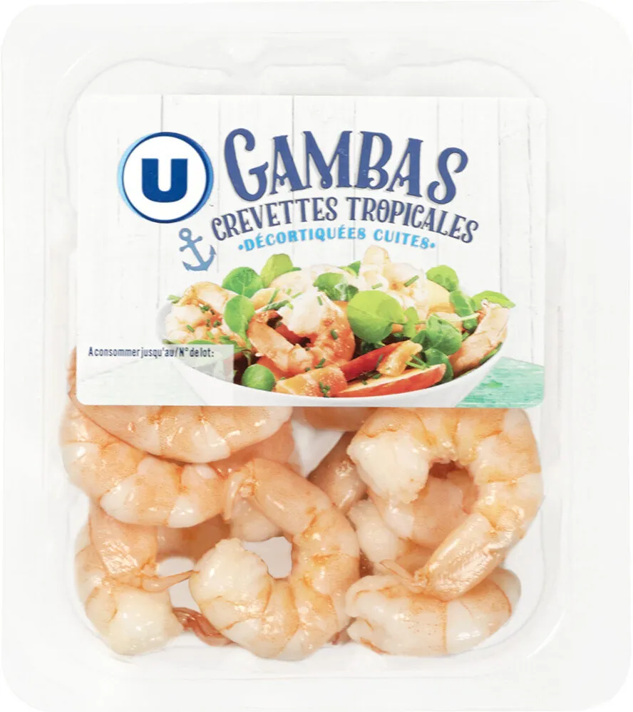 Gambas crevettes tropicales