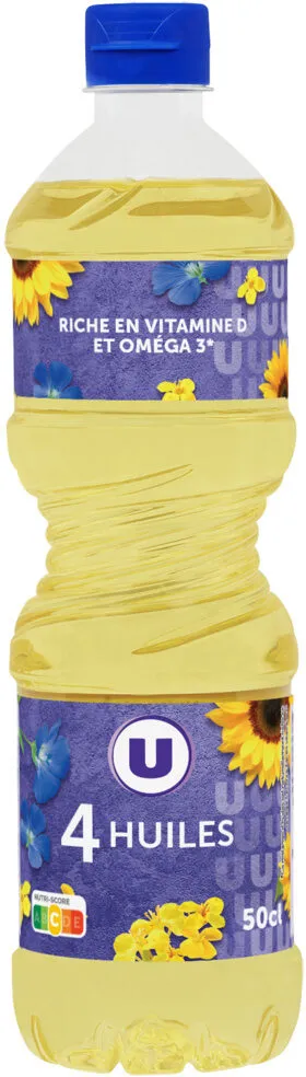 Mélange 4 huiles bouteille de 50cl